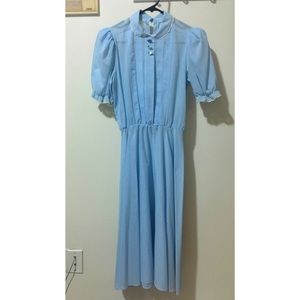 Vintage light blue dress